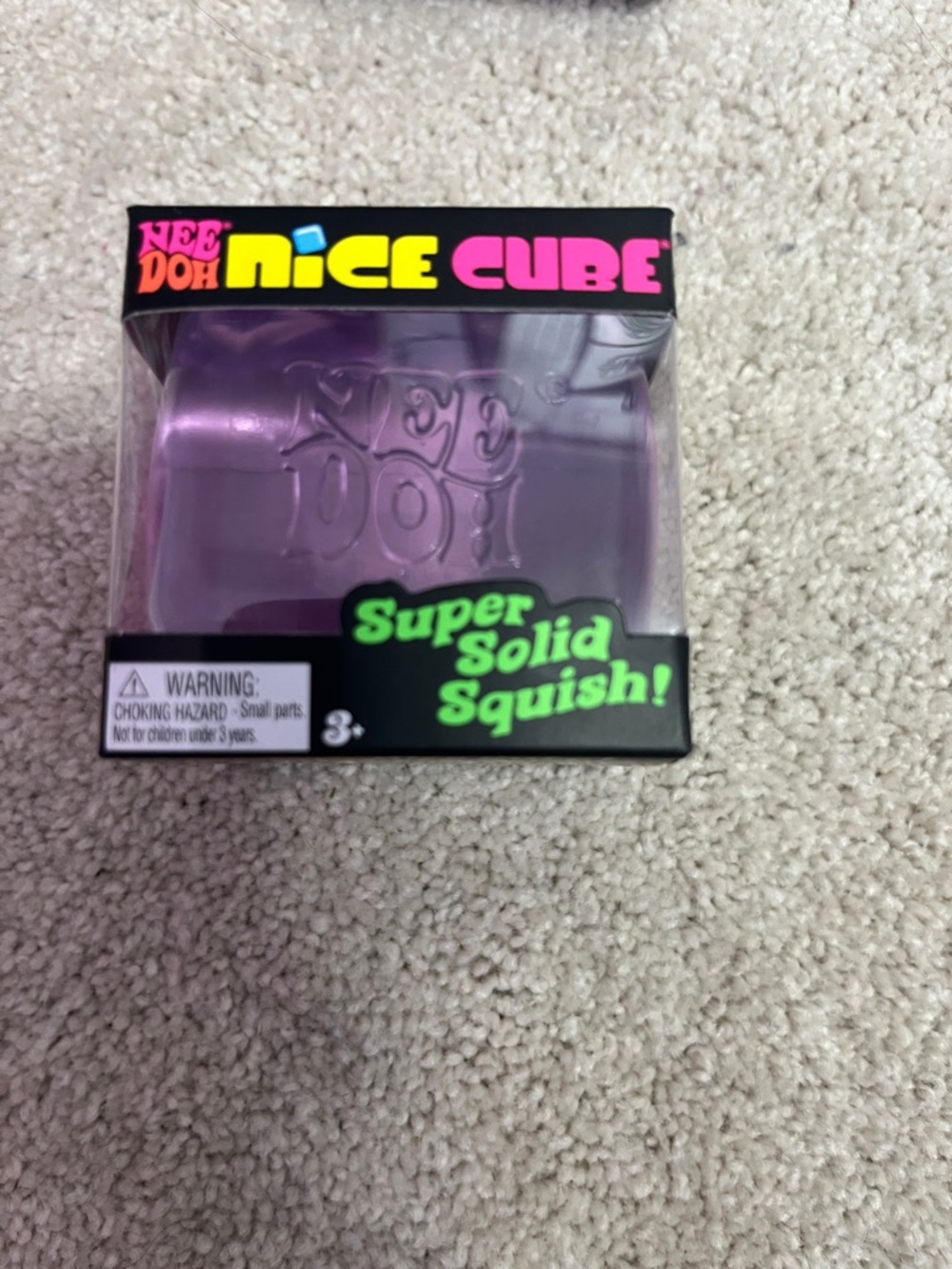 Viral NeeDoh Nice Cube - Purple Super Solid Squish